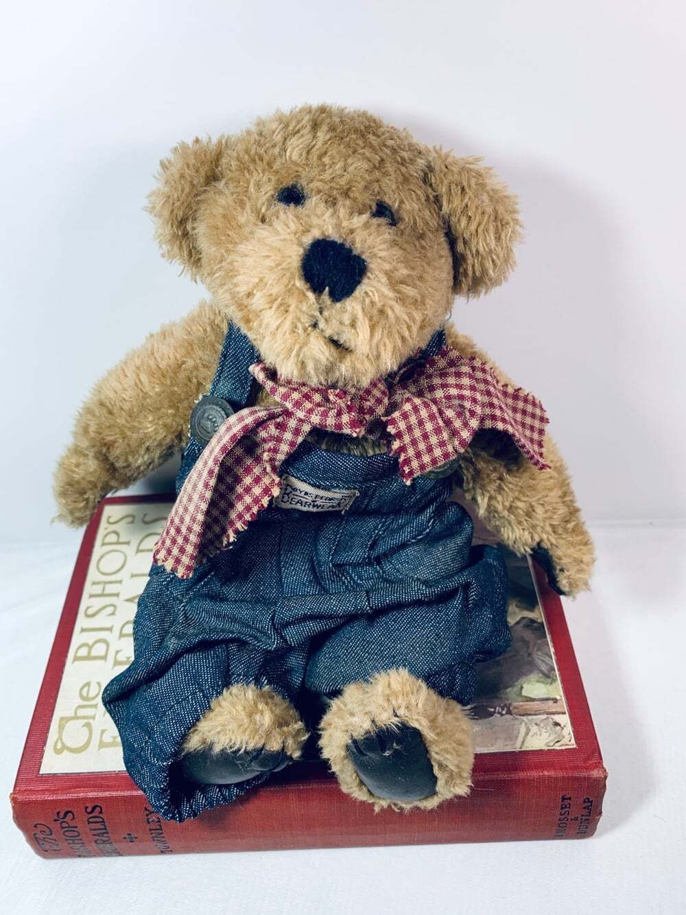 Boyd’s Bear denim overalls 85-96 collection stuffed bear plush